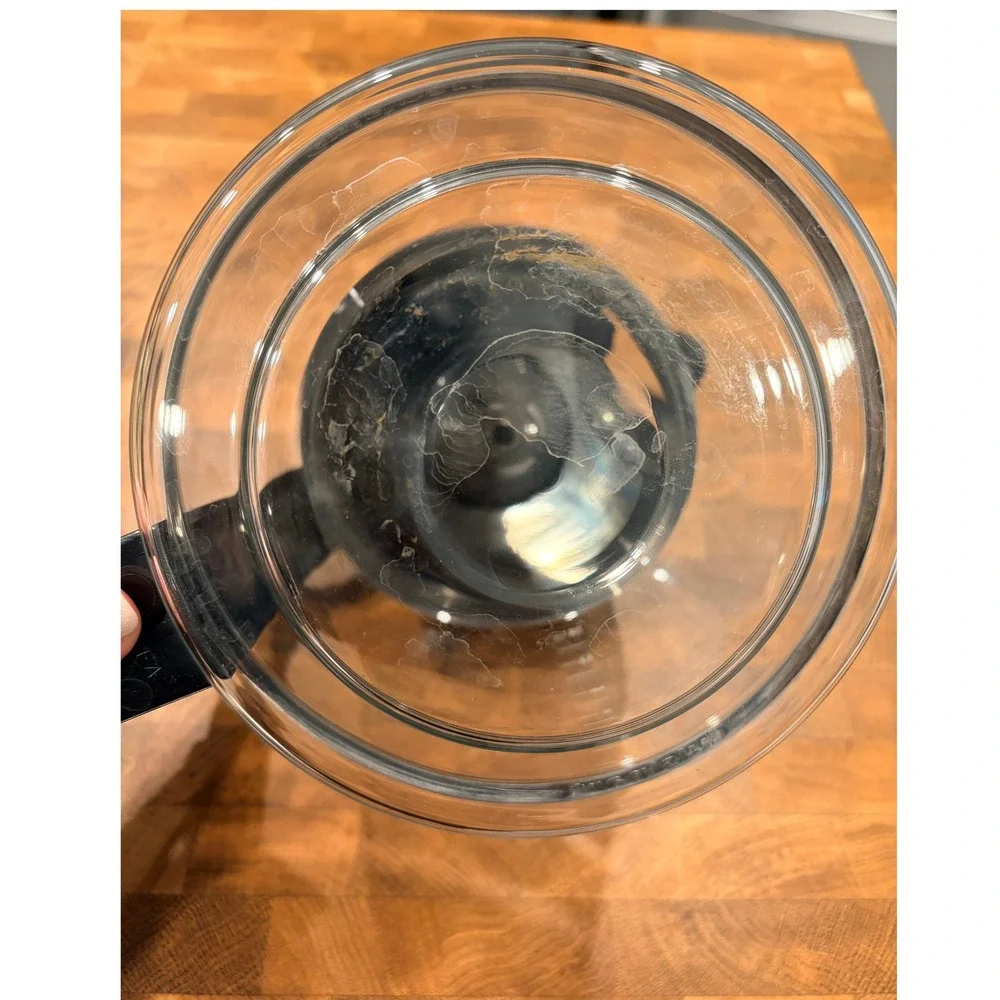 Cuisinart Coffee Carafe 14 Cup Clear Black Replacement Glass Pot